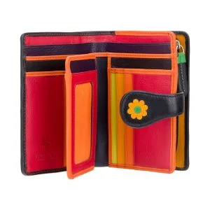 Visconti Daisy Carteira em Pele com Aplicação Floral