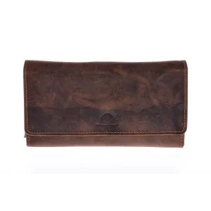 Carteira Flap Vintage Greenburry em Couro