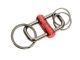 Porta-Chaves Troika 2-Way Key com Bloqueio Deslizante Fácil vermelho